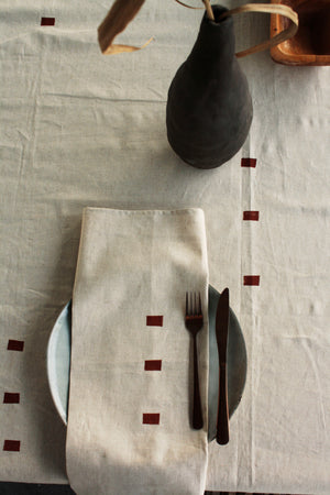 Linen napkin set - foundation print design